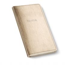 Pocket Notes Leather Journal - Metallic Gold