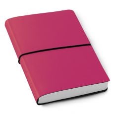 Leather Elastic Travel Journal Oporto Pink