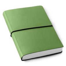 Leather Elastic Travel Journal Oporto Green