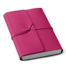 Leather Monks Lace Travel Journal Oporto Pink