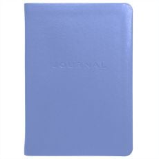 Simulated Leather Travel Journal Ruled - Metal Kid Periwinkle