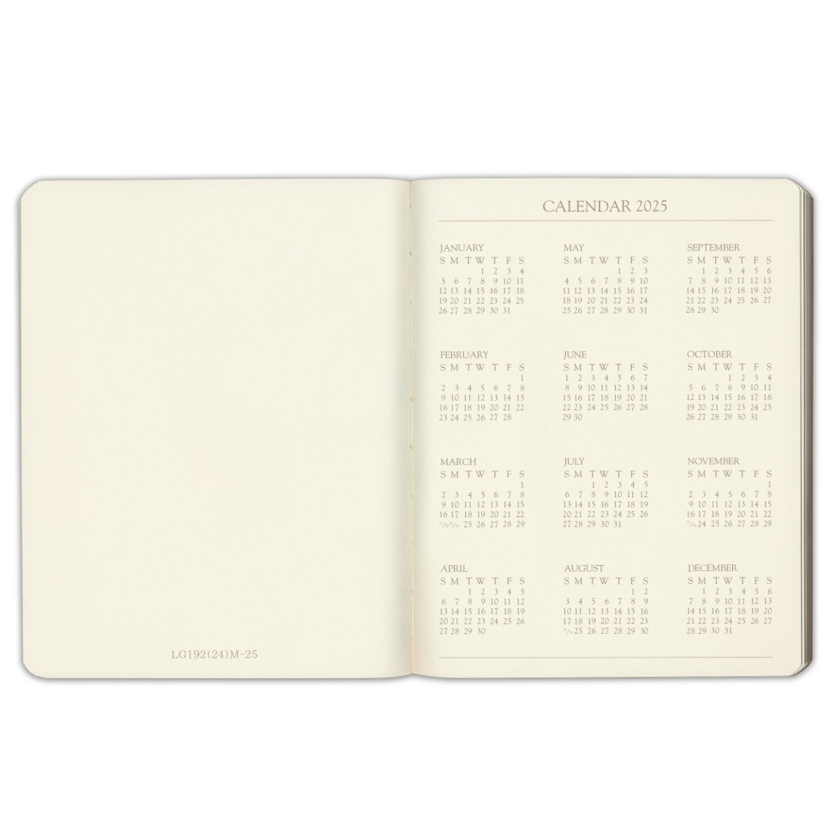 Gallery Leather Large Weekly Monthly Planner 2025, Elegantly Bound Calendar P...