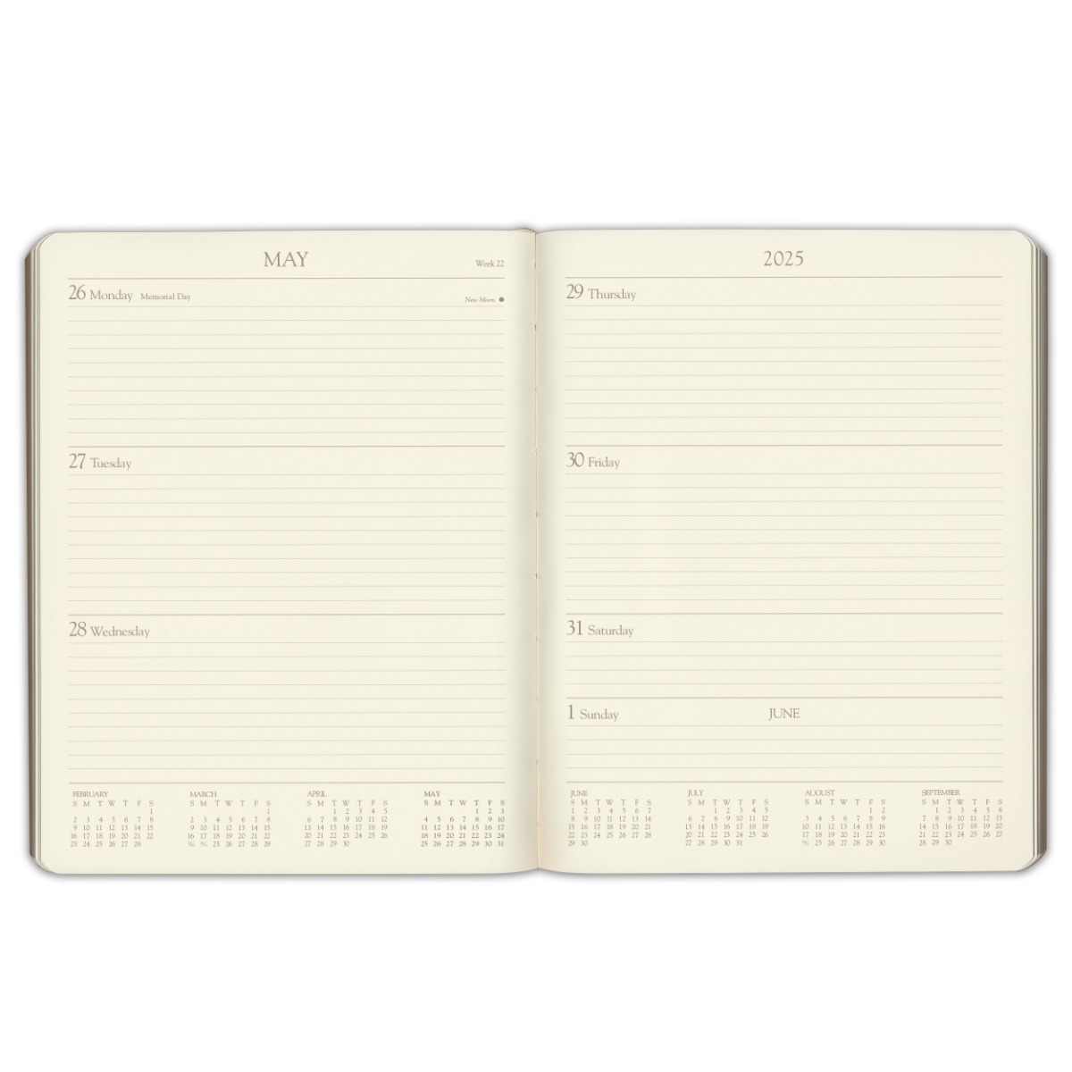 Gallery Leather Large Weekly Monthly Planner 2025, Elegantly Bound Calendar P...