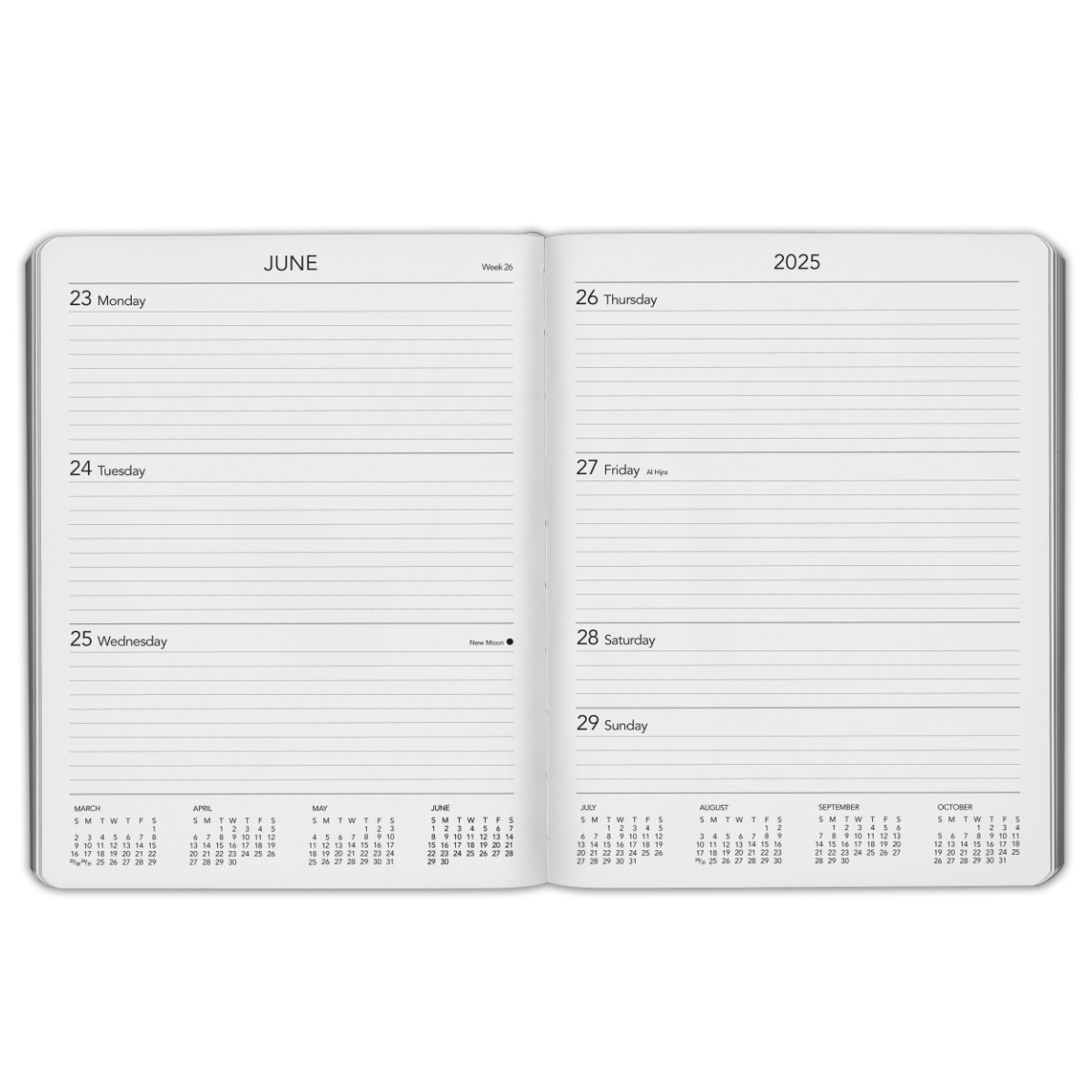 Harbor Large Weekly Monthly Planner 2025 - Calendar Planner and Notebook, Dur...