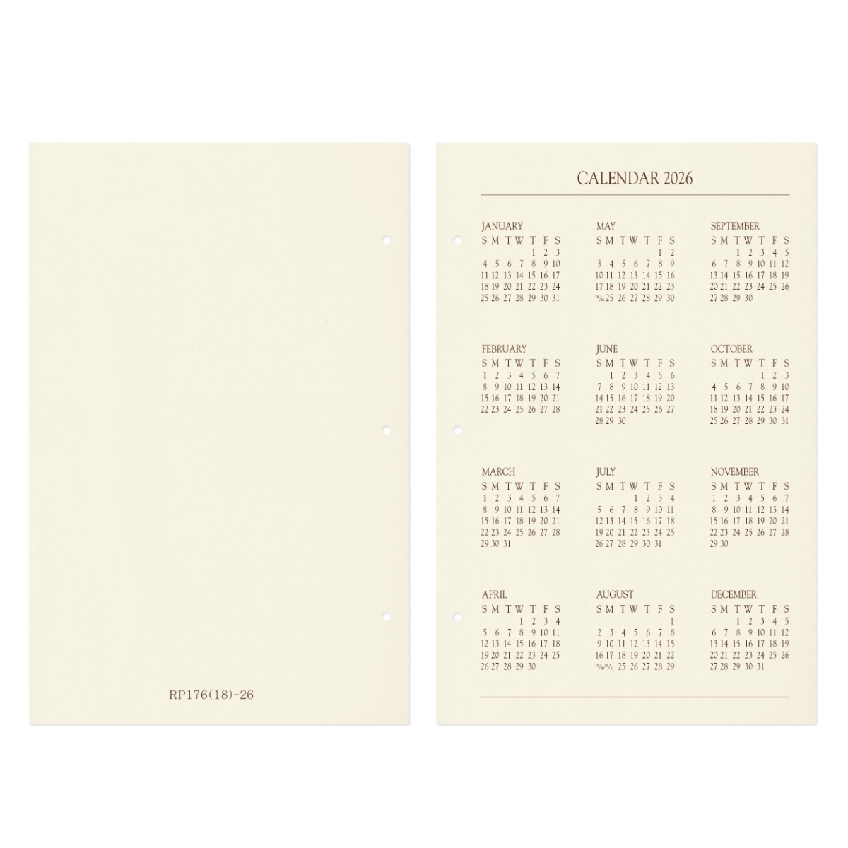 Gallery Leather 3-Ring Bound Weekly Monthly Planner 2025, Elegantly 3-Ring Bo...