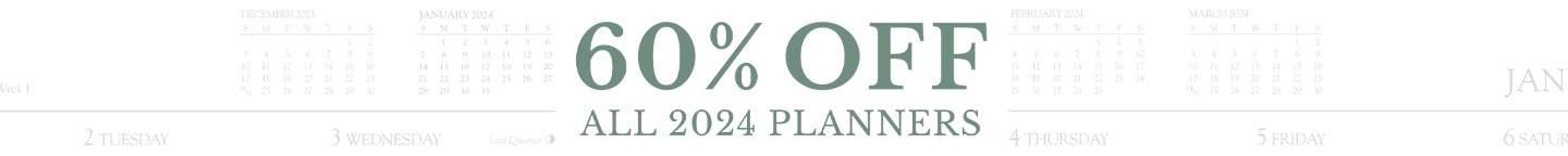 60% off 2024 Planners