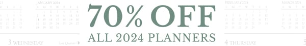 70% off 2024 Planners