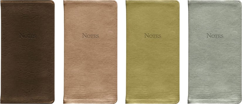 metallic pocket notes